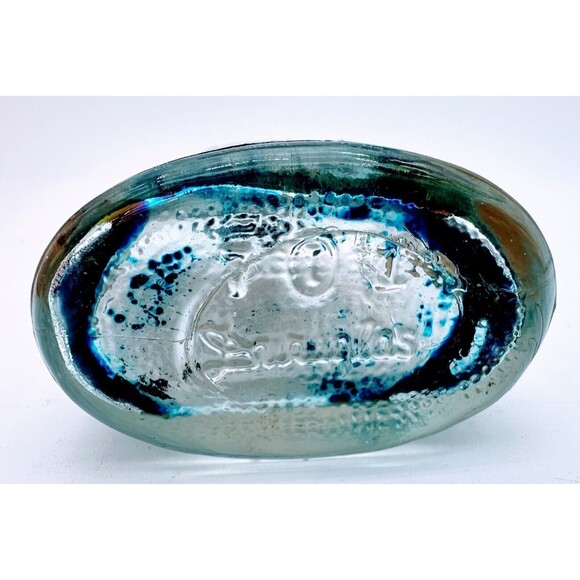 Antique Mrs. Stewart's Liquid Bluing Bottle No-Drip Cap Broken Cork Vintage - Picture 10 of 10